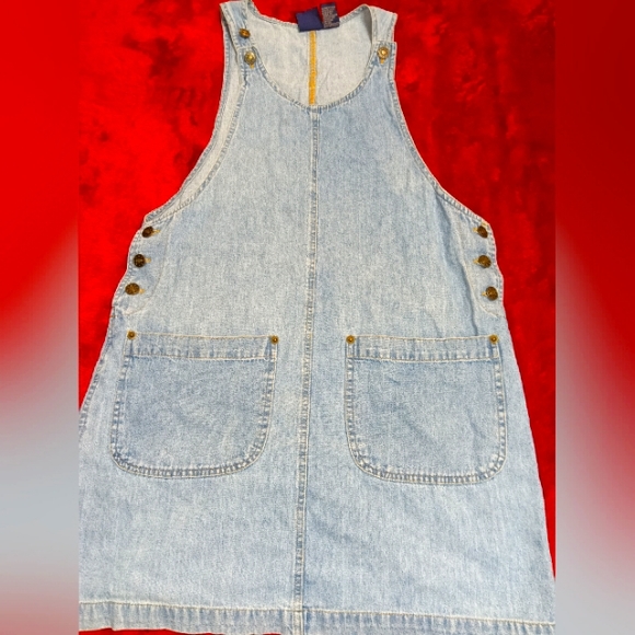 Denim jumper dress - Picture 1 of 2